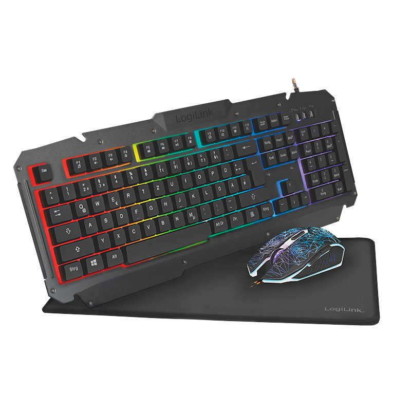 EAN 4052792053050 - LogiLink ID0185 teclado Ratón incluido Juego USB QWERTY Inglés Negro imagen 1