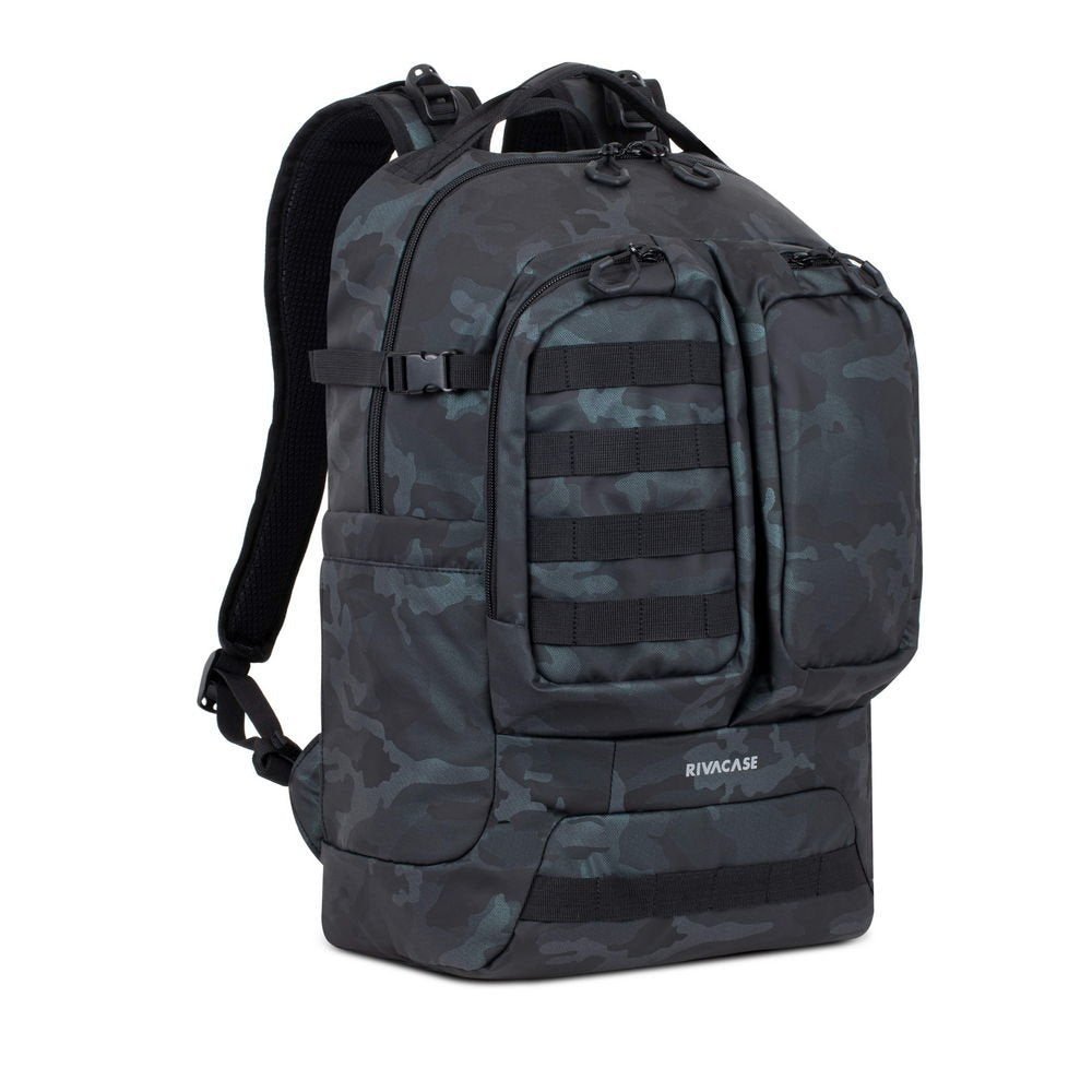 Rivacase Sherwood Mochila Camuflaje, 17,3" Gris Camo 7661