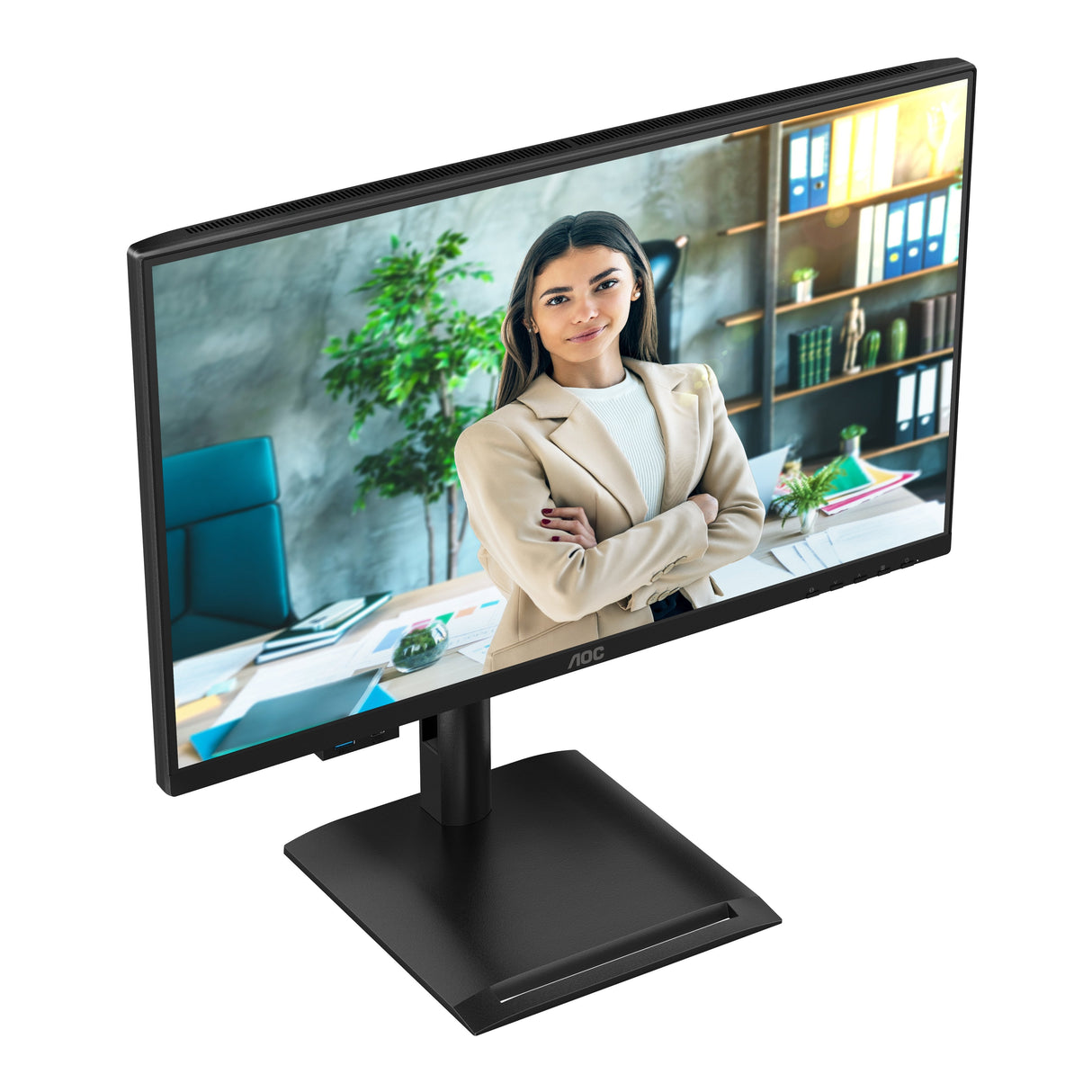 Monitor Aoc 24p4u 23.8" 1920 X 1080 Pixeles Full Hd Negro