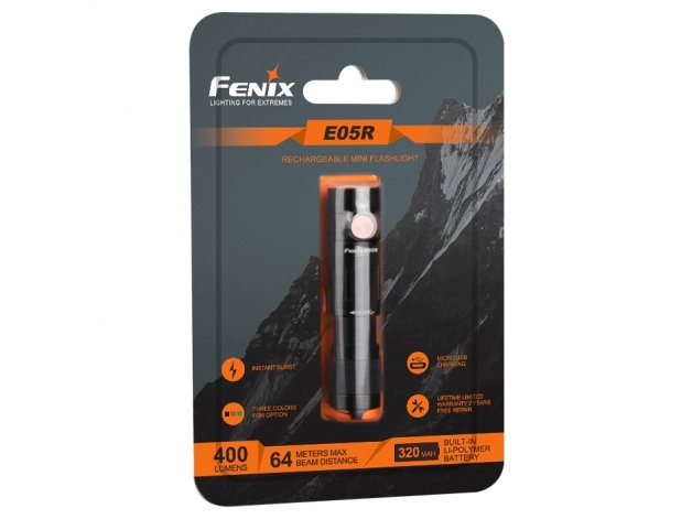 Fenix E05r Linterna De Mano Led Negro