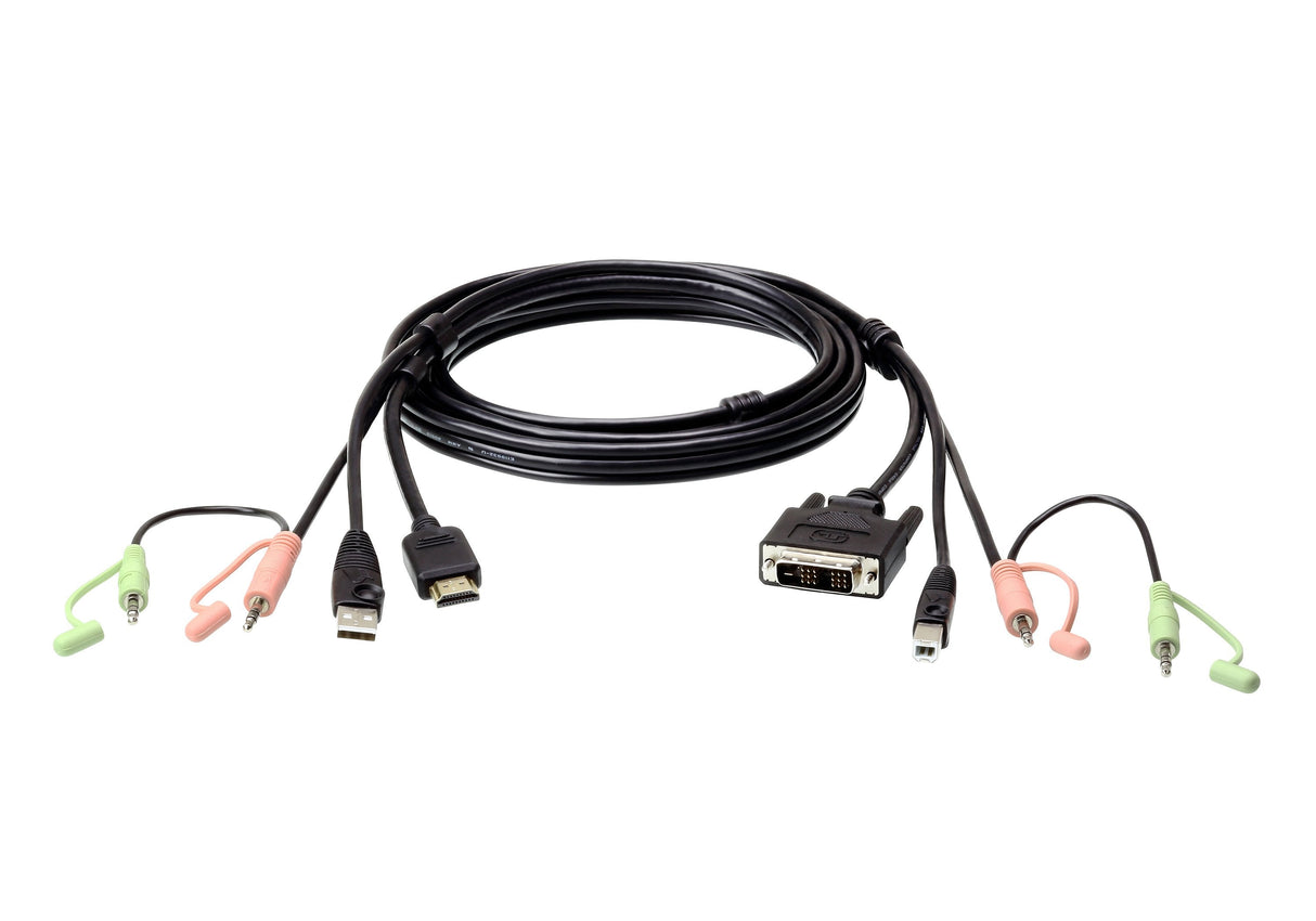 EAN 4719264645648 - ATEN 2L-7D02DH cable para video, teclado y ratón (kvm) Negro imagen 1