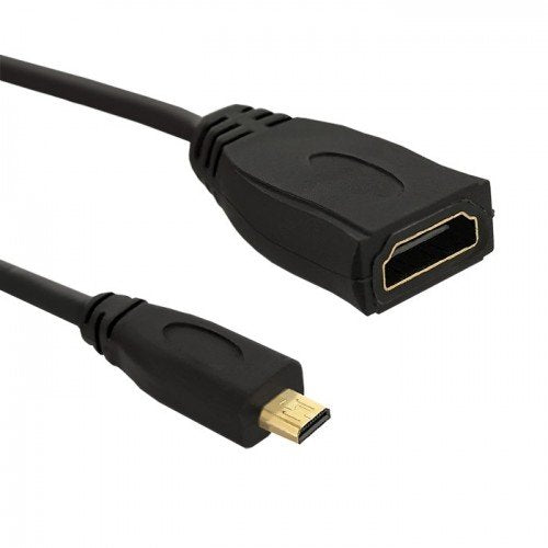 Cable Qoltec 50399 Hdmi A Hembra Micro Hdmi D Macho 0.2m