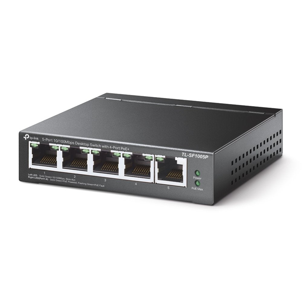 EAN 6935364083199 - TP-Link TL-SF1005P No administrado Fast Ethernet (10/100) Energía sobre Ethernet (PoE) Negro imagen 2