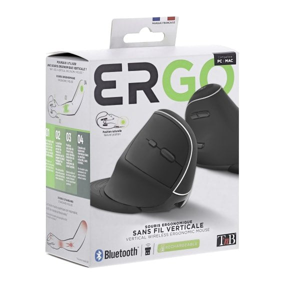 EAN 3303170113974 - T'nB MWERGOVPRO ratón mano derecha Bluetooth + USB Type-A 3600 DPI imagen 5