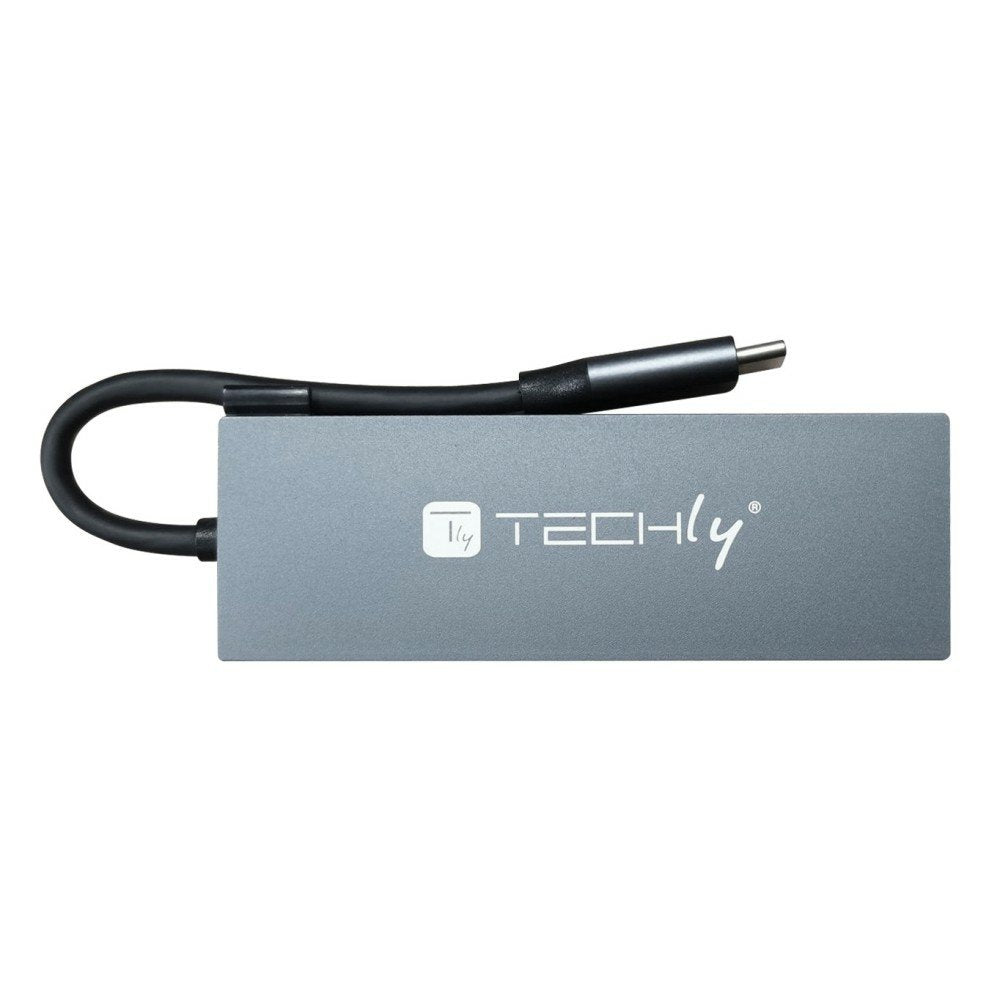 Hub Techly Usb-C 4 In 1