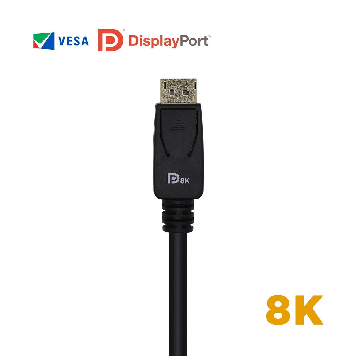 Aisens Cable Displayport Certificado V1.4 8k@60hz - Dp/M-Dp/M - 3m - Negro