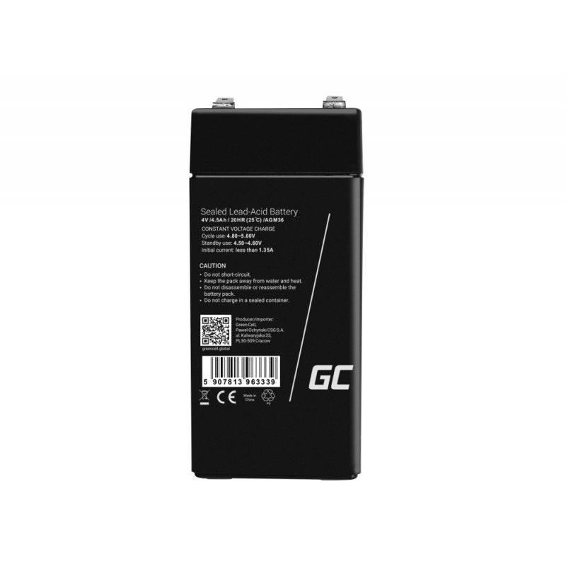 EAN 5907813963339 - Green Cell AGM36 batería para sistema ups VRLA AGM 4 V 4,5 Ah imagen 1