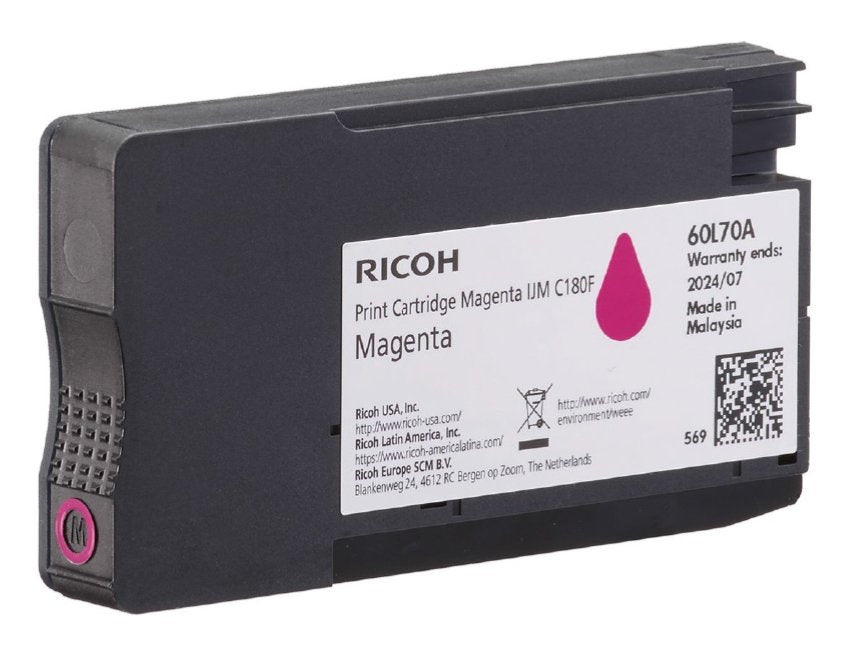 Ricoh Tinta Magenta Ijm C180f Aprox. 1.600 Copias