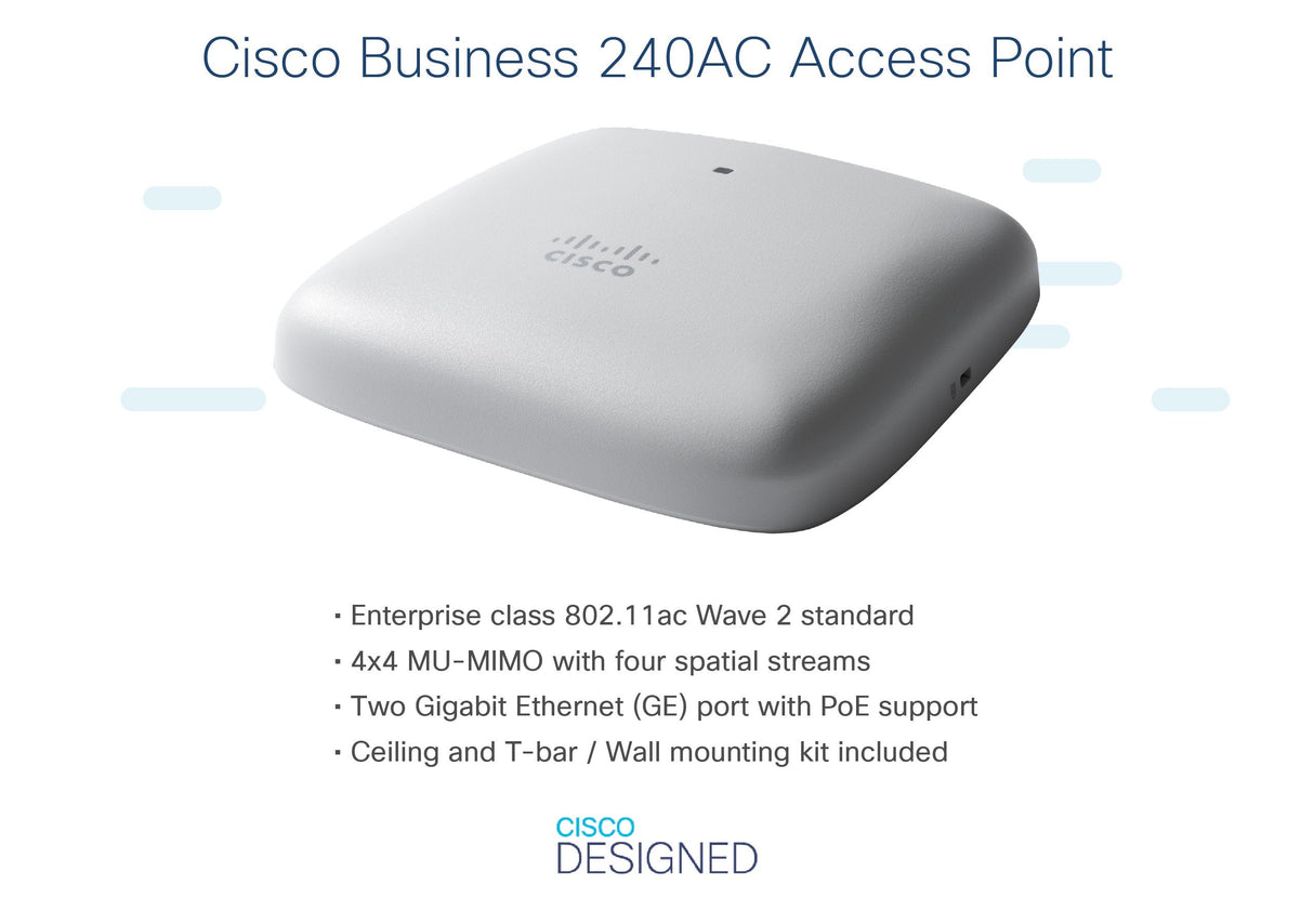 EAN 0889728279642 - Cisco CBW240AC 1733 Mbit/s Gris Energía sobre Ethernet (PoE) imagen 4