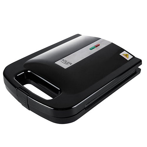 EAN 5903887802031 - Adler AD 3055 sandwichera 2000 W Negro, Plata imagen 1