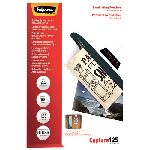 EAN 0043859641529 - Fellowes 5328901 película de laminación A4 100 pieza(s) imagen 1