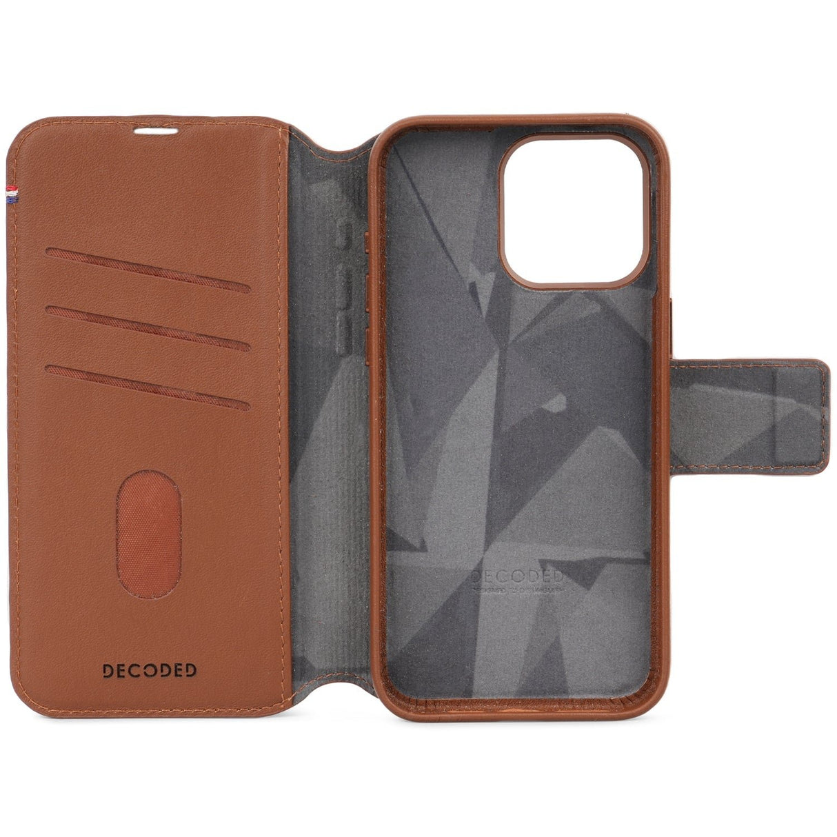 EAN 8720593010485 - Decoded D24IPO15PDW5TN funda para teléfono móvil 15,5 cm (6.1") Funda cartera Marrón imagen 5