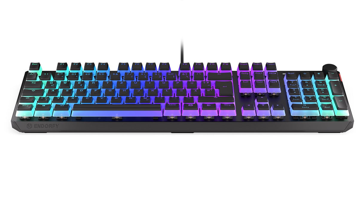 Teclado Alemán Endorfy Thock Usb Qwertz Negro