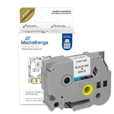 EAN 4260459618416 - MediaRange MRBTZ251 etiqueta de impresora Negro, Blanco imagen 1