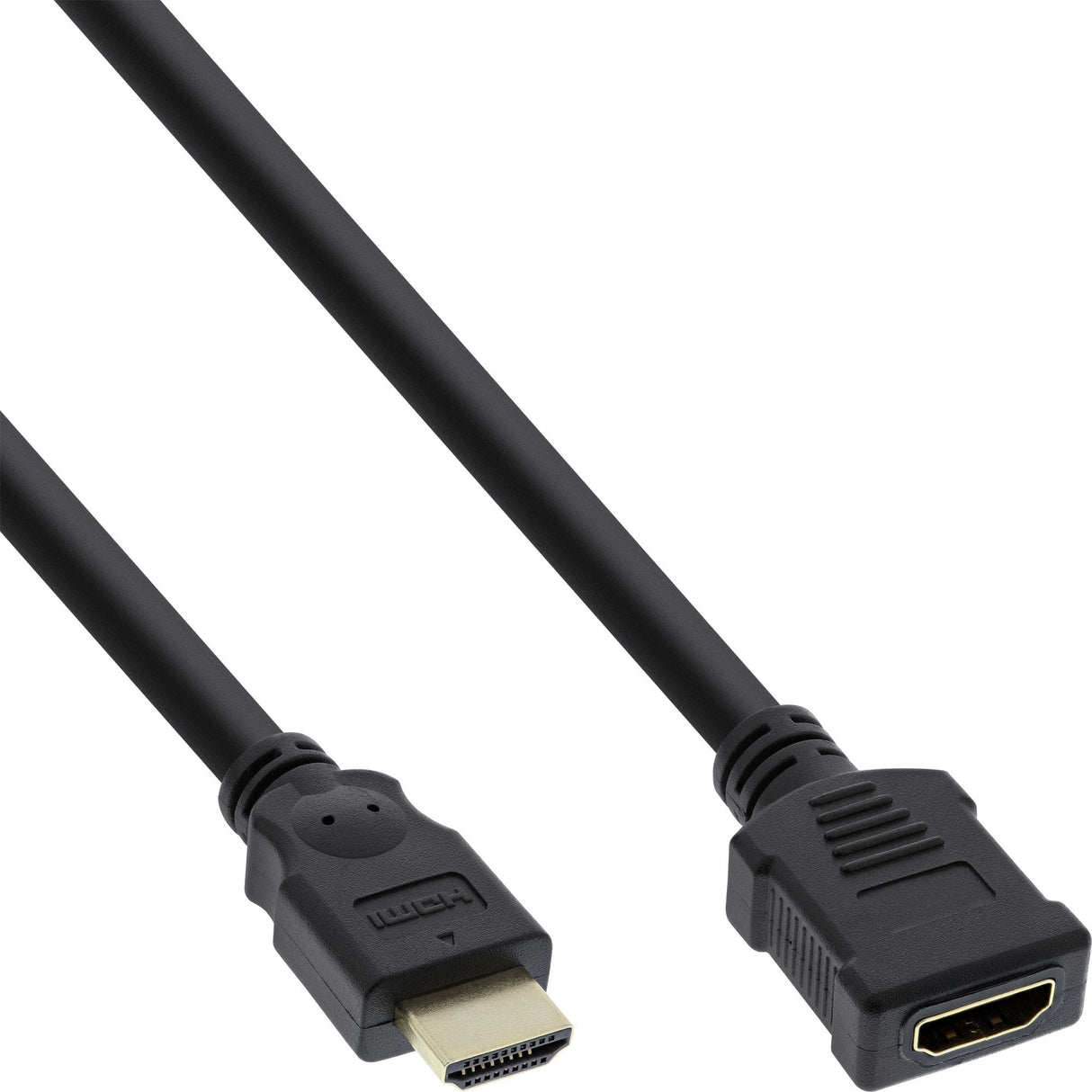 Cable Inline Hdmi Cable De Macho A Hembra Negro 1m