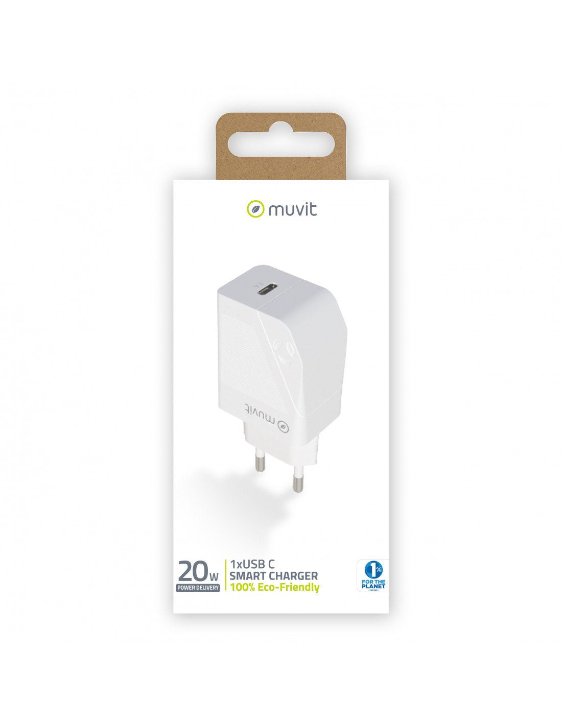 Muvit For Change Transformador Tipo C Pd 20w Blanco