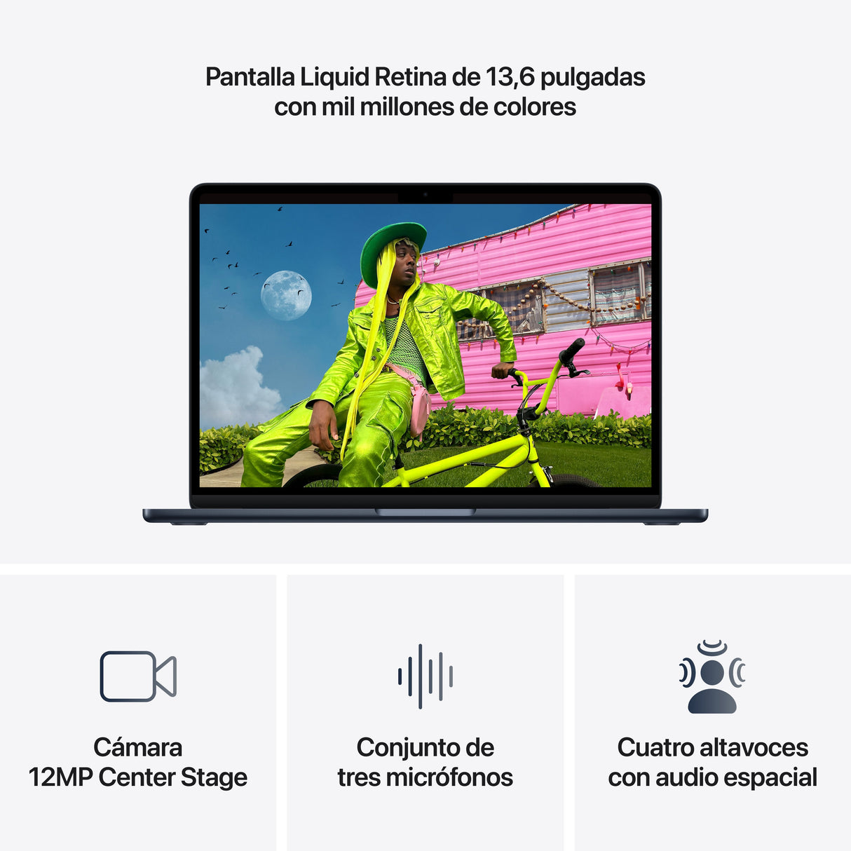 Apple Macbook Air 13,6' M5 10-Core Cpu 16gb 512gb Ssd 8-Core Gpu Medianoche