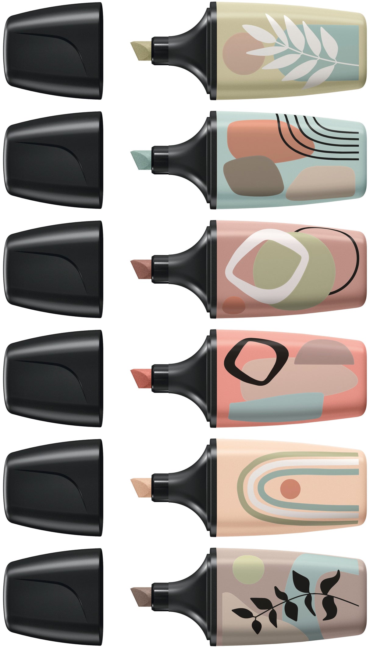 Stabilo Boss Mini Naturevibes Pack De 6 Marcadores Fluorescentes - Trazo Entre 2 Y 5mm - Tinta Con Base De Agua -