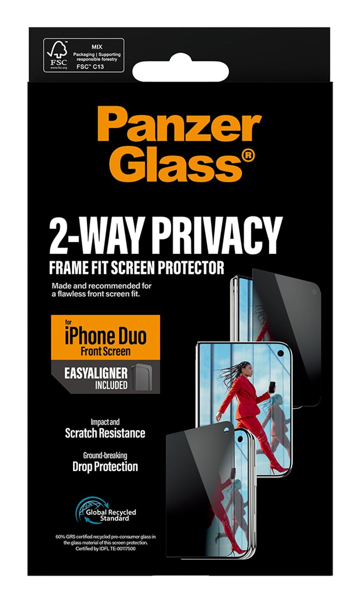 Panzerglass Privacy Front Screen Protector Iphone 18 Fold