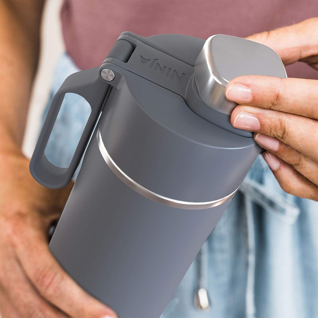 Termo Ninja Trinkflasche 530ml -Gris