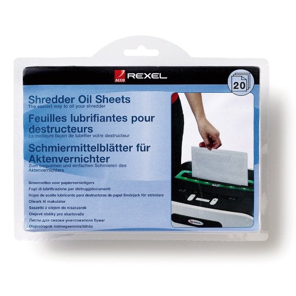 Rexel Shredder Oil Sheets (20) 20 Pieza(S)