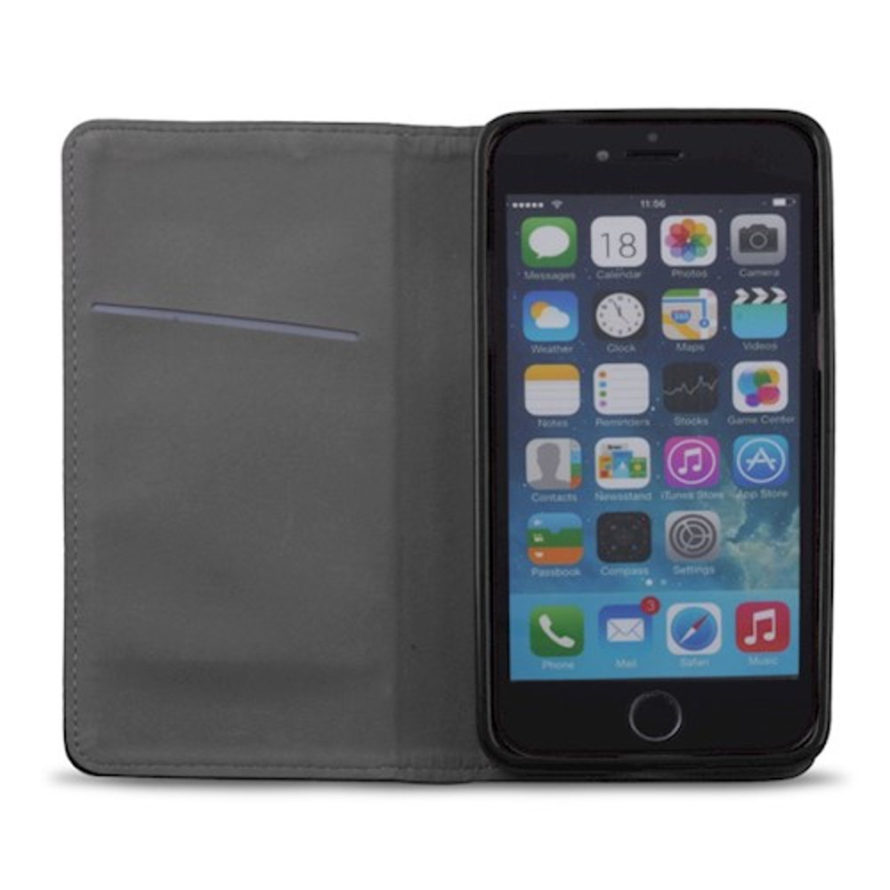 Funda Tipo Libro Con Soporte Magnética Negro Compatible Apple Iphone 13 - Jaym®