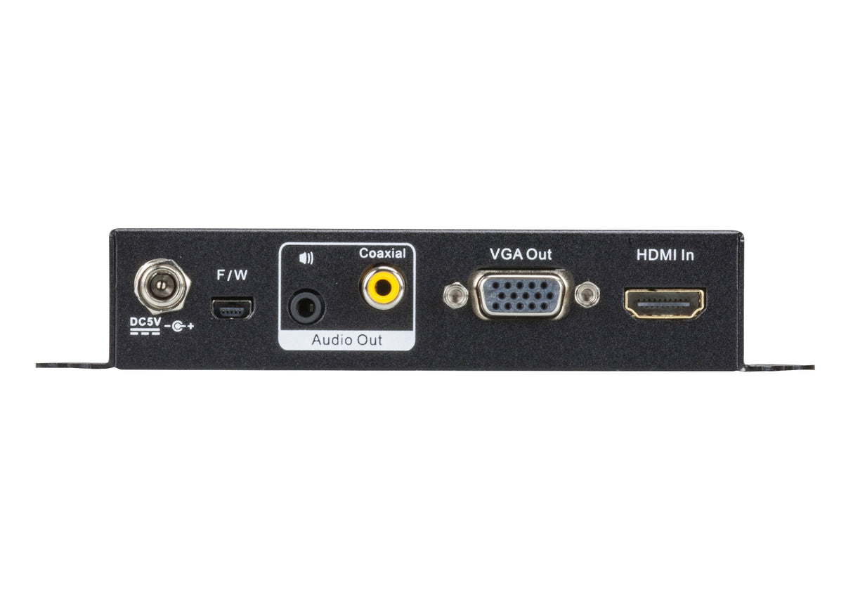 Conversor De Hdmi A Vga, Aten Vc812, Con Escalador, Fullhd (Hasta 1.080p), Compatible Con 16:9 Y 4:3, Negro