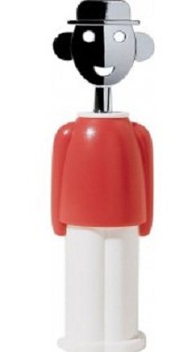 Alessi Alessandro M. Corkscrew Red Aam23 R