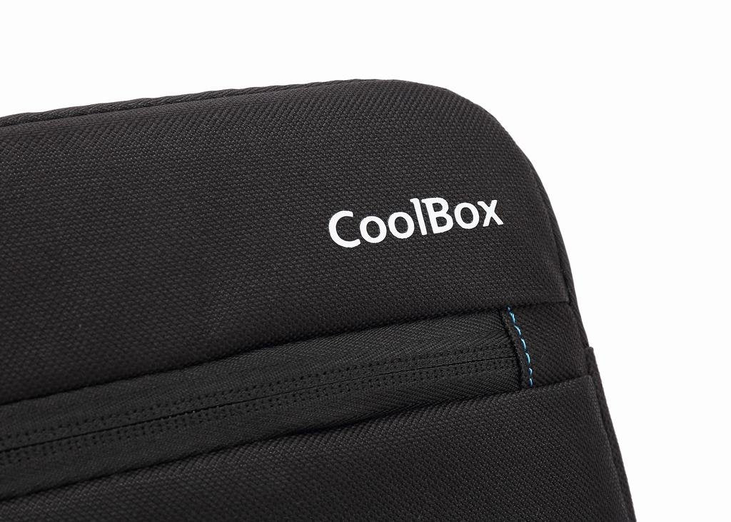 Coolbox Funda Impermeable Para Mini Ordenador Portátil 11.6" O Tablet (32,5 X 24 Cm). Negro Y Azul