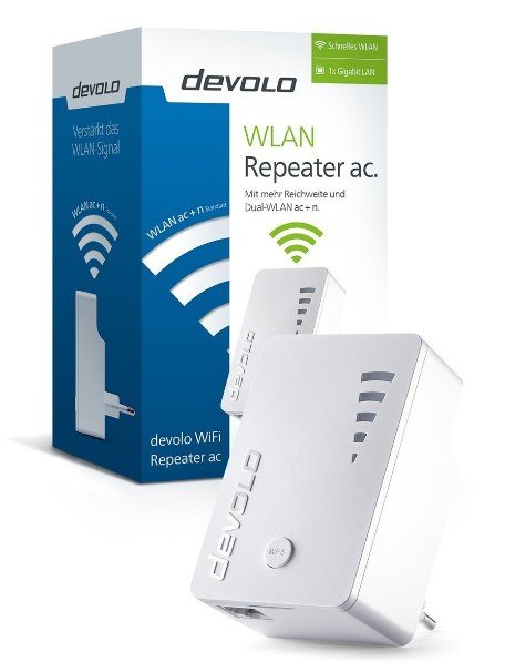 Repetidor Wifi Devolo Ac 1200mbit, 1x Glan, Wps/Wpa2, Amplificador 4250059697898