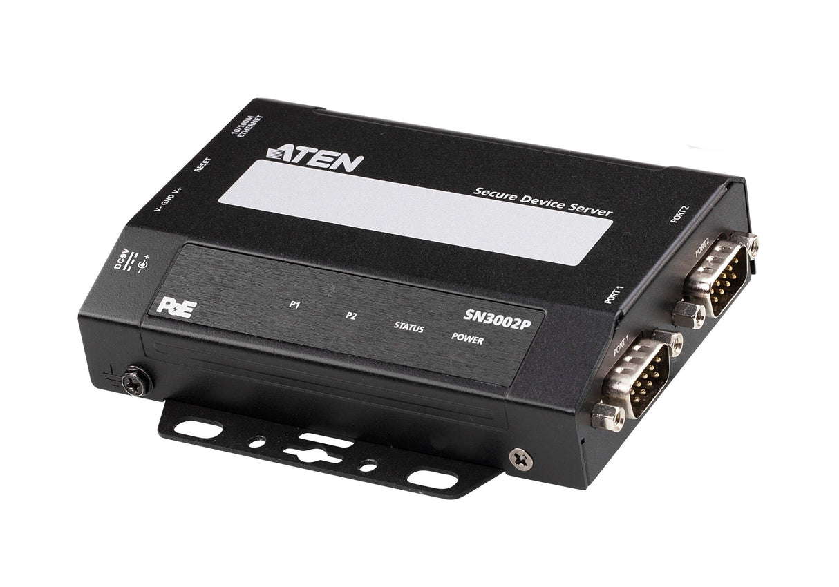 2-Port Rs-232 Secure Device Server Over Ethernet Transmission With Poe