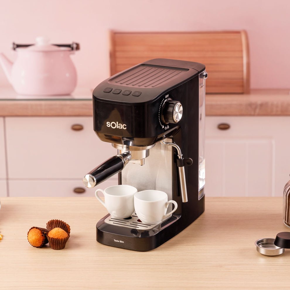 Pae Cafetera Solac Espresso Taste Slim Ce4511 20 Bar 1300w Negro Inox