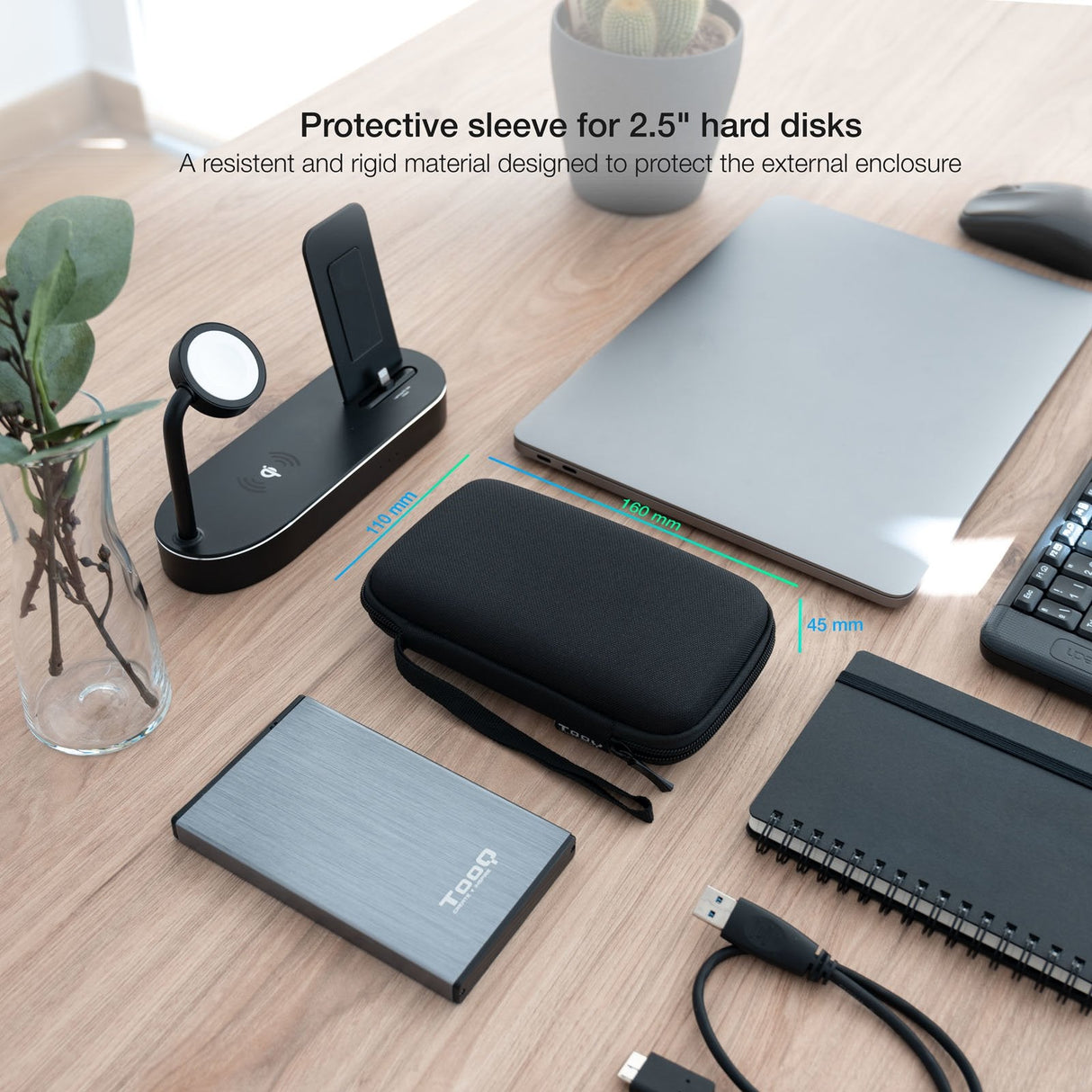 Tooq Estuche Protector Para Caja Externa De 2.5? - Negro