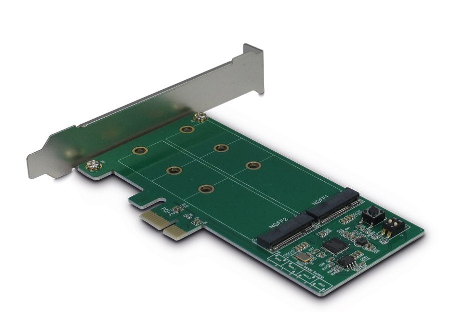 Inter-Tech Pcie Adapter Tarjeta Kcssd4 Pcie X1 -> 2x M.2 S-At