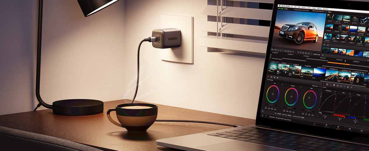 Cargador Doble Usb-C Pd Ugreen Nexode 45w (25w+20w)