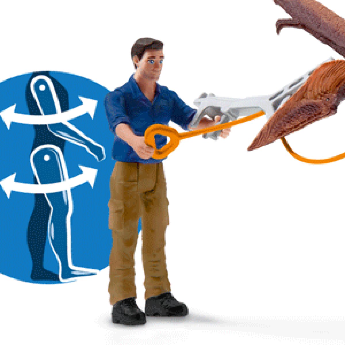 Schleich Dinosaurs 41467 Jetpack Chase