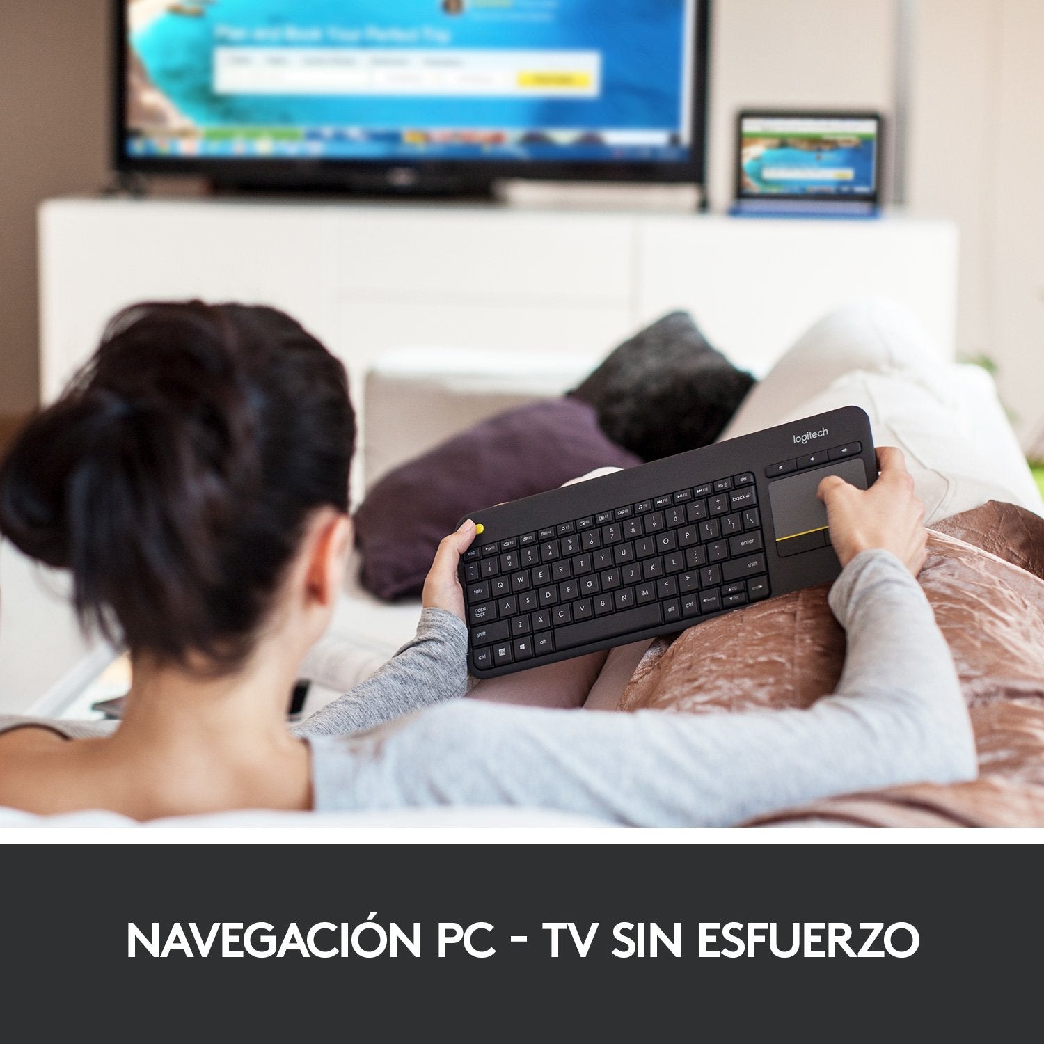 EAN 5099206059351 - Logitech 920-007137 teclado Hogar RF inalámbrico QWERTY Español Negro imagen 6