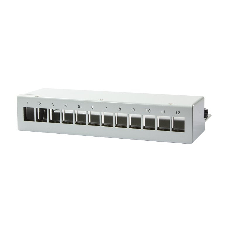 Logilink Keystone Panel Desktop Surface Mount For 12 Keystone Modules