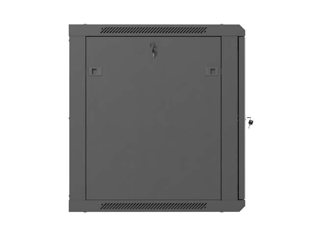 Lanberg Rack Cabinet 19in Wall-Mount 12u 600x600 Flat Pack With Perforated Door Black