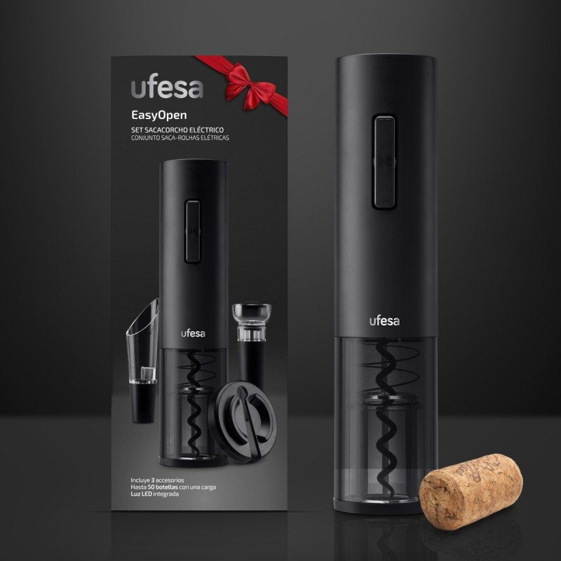 EAN 8422160054709 - Ufesa 73205470 sacacorchos Abridor de vino eléctrico Negro imagen 2