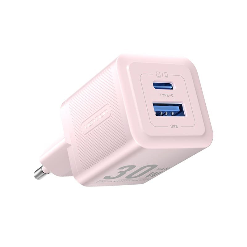 EAN 6922794782235 - Vention FEQP0-EU cargador de dispositivo móvil Universal Rosa Corriente alterna Carga rápida Interior imagen 1