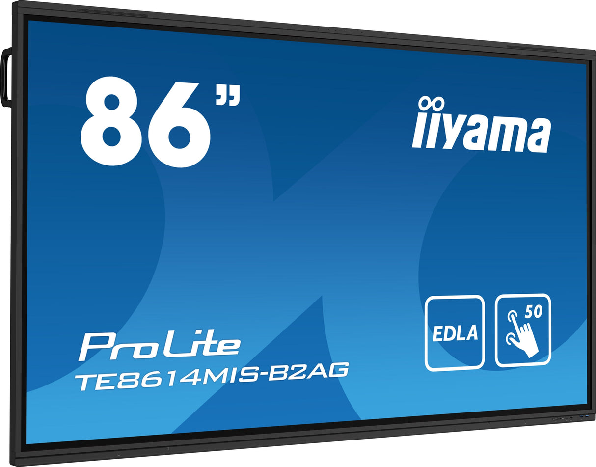 Iiyama Prolite Te8614mis-B2ag Pantalla Plana Para Señalización Digital 2,17 M (85.6") Wifi 435 Cd / M² 4k Ultra Hd Negro Pantalla Táctil Procesador Incorporado Android 24/7