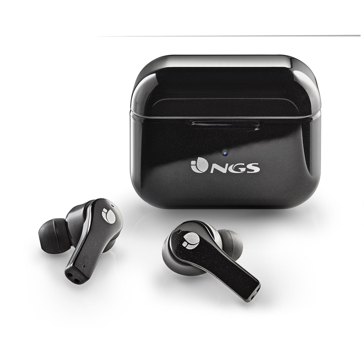 Auriculares Bluetooth Ngs Ártica Bloom Con Estuche De Carga Autonomía 6h Negros