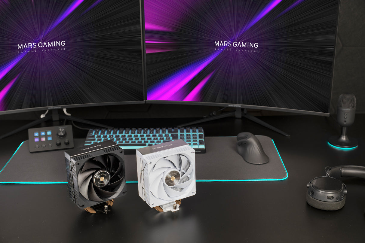 Ventilador Con Disipador Mars Gaming Mcpu-X4 12cm Blanco