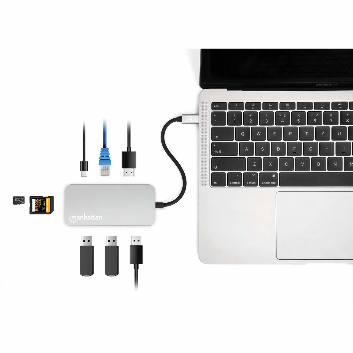 EAN 0766623130615 - Manhattan 130615 base para portátil y replicador de puertos Alámbrico USB 3.2 Gen 1 (3.1 Gen 1) Type-C Al imagen 7