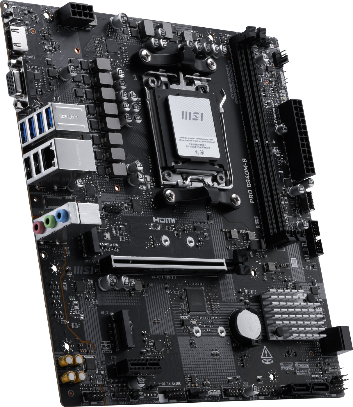 EAN 4711377360166 - MSI PRO B840M-B placa base AMD B840 Zócalo AM5 micro ATX imagen 5