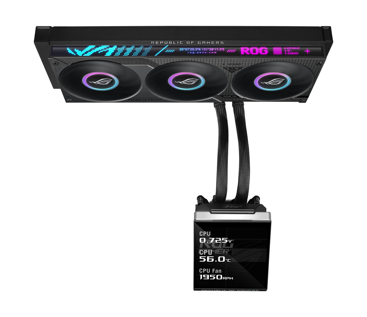 Refrigeración Liquida Cpu Asus Rog Mrix Slc Iv 360 Argb Lcd Negro