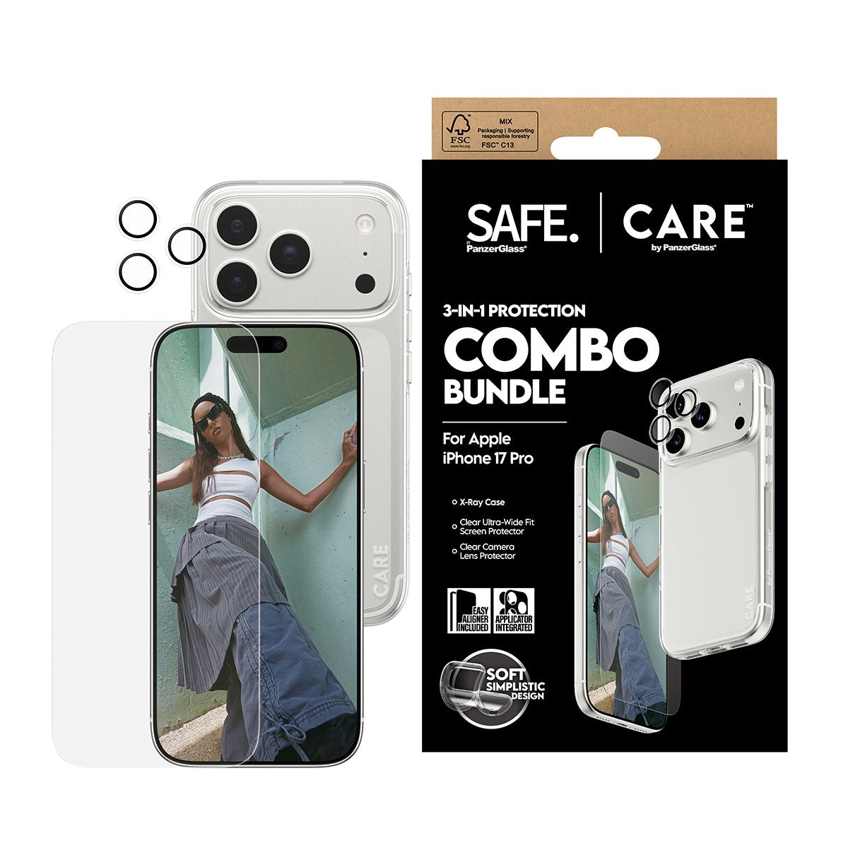 EAN 5715685027512 - PanzerGlass SAFE. | CARE™ by ® 3-in-1 Combo Bundle iPhone 17 Pro Protector de pantalla Apple 1 pieza(s) imagen 2