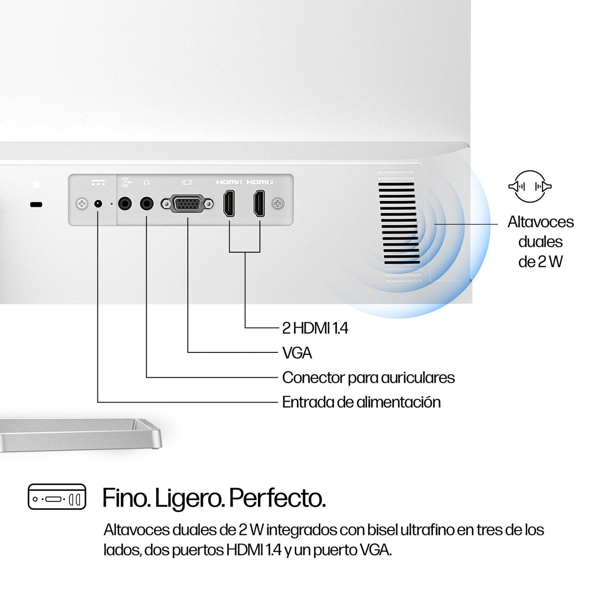EAN 0197498944722 - HP Series 5 27 inch FHD Monitor with Speakers - 527sa pantalla para PC 68,6 cm (27") 1920 x 1080 Pixeles imagen 5