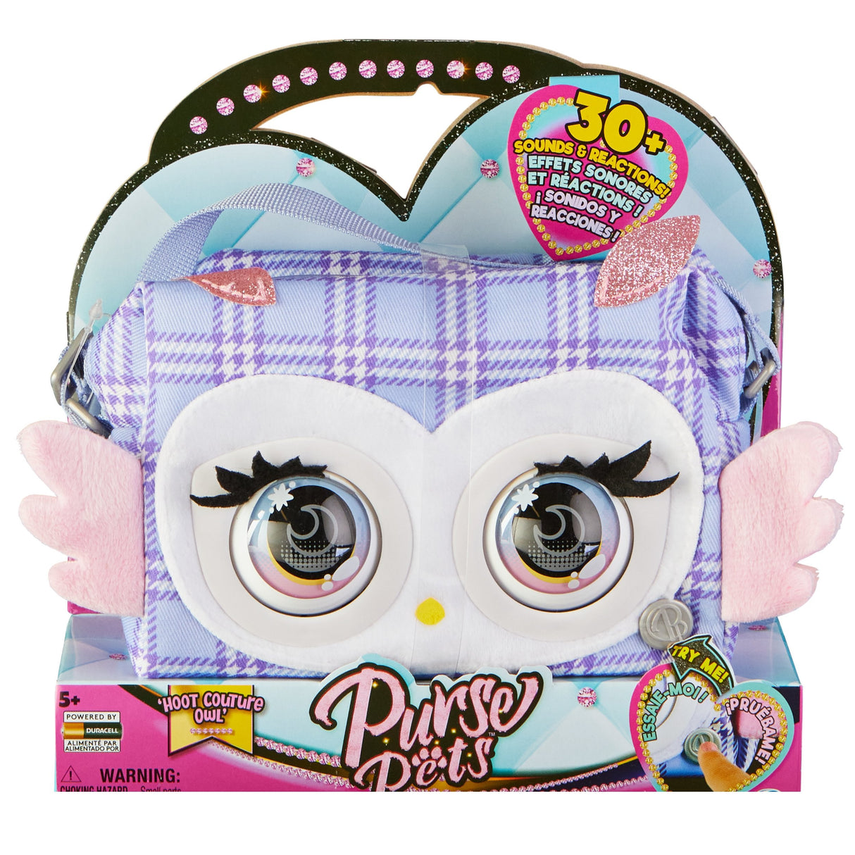 Bolso Y Juguete De Mascota Spin Master Purse Pets - Print Perfect Eule, Tasche 6064118